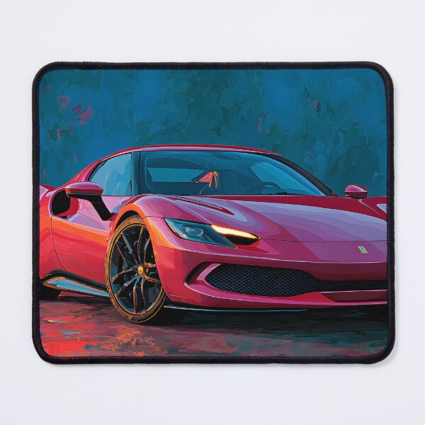 Item preview, Ferrari 296 GTB Pop Art Supercar Wall Decor Design designed and sold by AutoPopStudio.