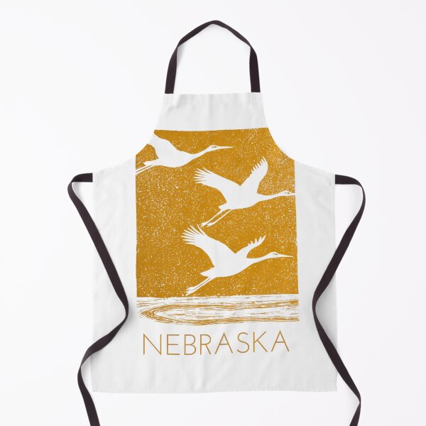 Item preview, Nebraska Sandhill Crane Block Print designed and sold by tiigerdad.