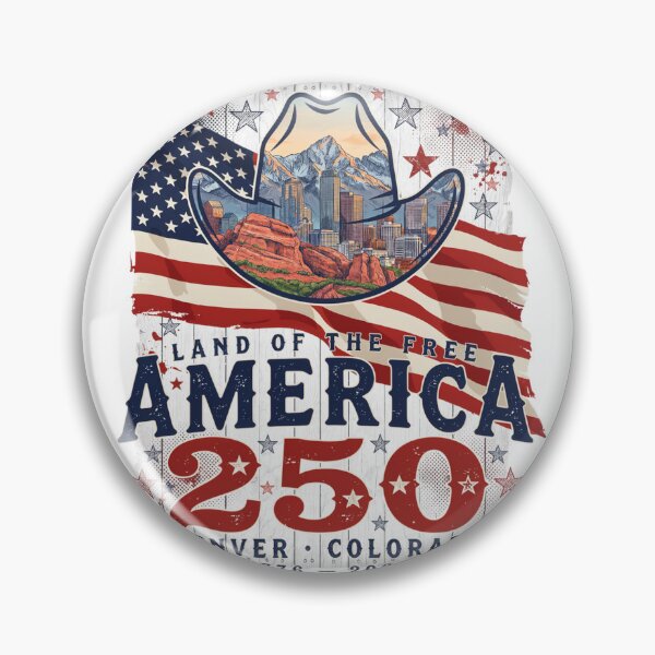 Item preview, America 250 Denver Colorado T-Shirt | Cowboy Hat Skyline Patriotic 1776-2026 Tee v1 designed and sold by DarylWelsh2024.