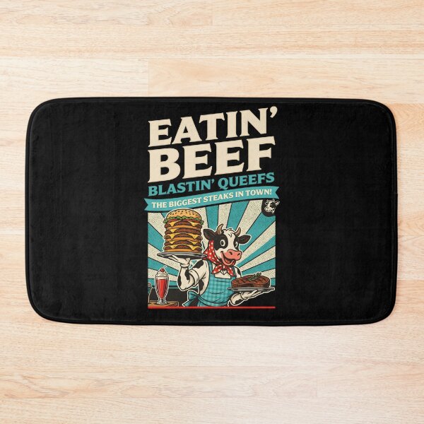Item preview, Eatin Beef Blastin Queefs Funny BBQ Meme for Dark Humor Fans designed and sold by Redgiant87x.