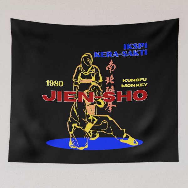 Item preview, Jien Sho Vintage Martial Arts Kung Fu Design designed and sold by NoctivaneStudio.