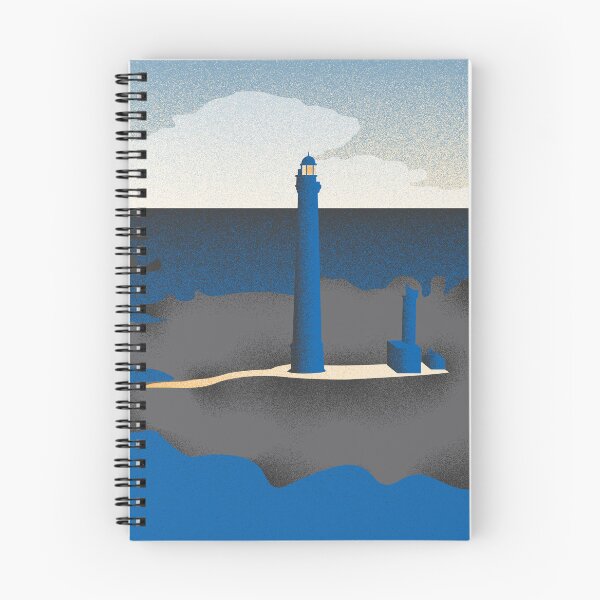 Item preview, Retro Île Vierge Lighthouse Brittany Illustration designed and sold by studio-coeur.