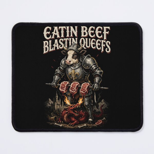 Item preview, Eatin Beef Blastin Queefs Vintage Retro Meme for Sarcastic Humor Lovers designed and sold by Redgiant87x.