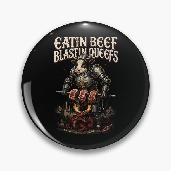Item preview, Eatin Beef Blastin Queefs Vintage Retro Meme for Sarcastic Humor Lovers designed and sold by Redgiant87x.