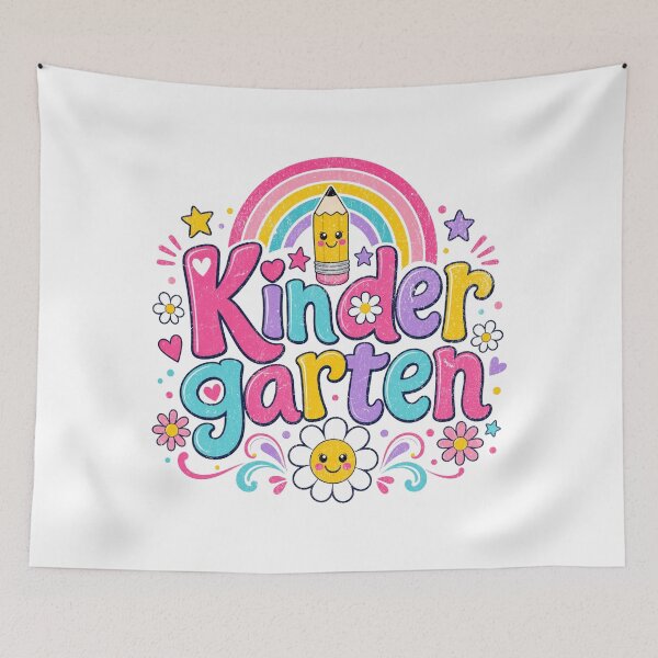 Item preview,  Groovy Kindergarten Vibes - Cute Pastel Rainbow Back To School designed and sold by MaxMeadowsTees.