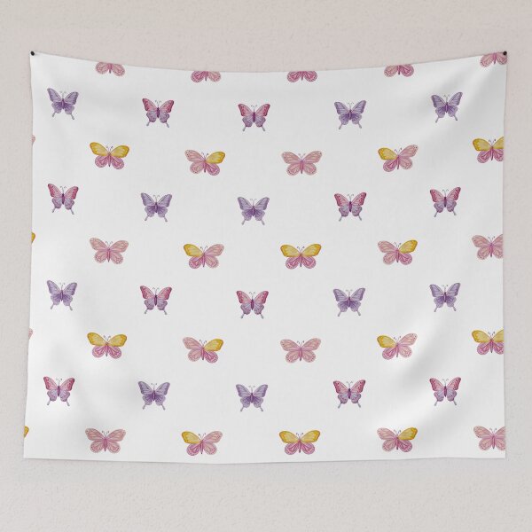 Item preview, Yellow and Pink Butterfly Digital Illustration designed and sold by ArtTinulyaOk.