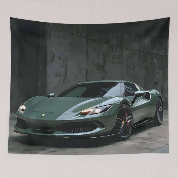 Item preview, Ferrari 296 GTB Pop Art Canvas for Supercar Enthusiasts designed and sold by AutoPopStudio.
