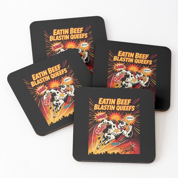 Item preview, Eatin Beef Blastin Queefs Chaotic Funny Meme for BBQ Lovers designed and sold by Redgiant87x.