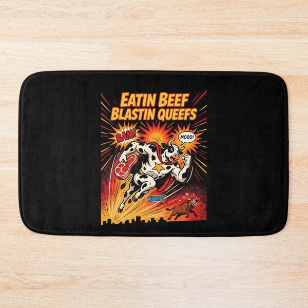 Item preview, Eatin Beef Blastin Queefs Chaotic Funny Meme for BBQ Lovers designed and sold by Redgiant87x.