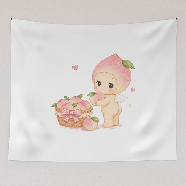 Item preview, Peach Sonny picking designed and sold by FeelTheDrawing.