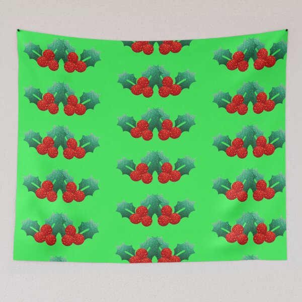 Item preview, Glittering Holiday Holly designed and sold by Camellia25.