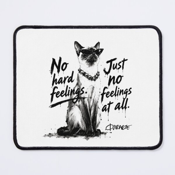 Item preview, No Hard Feelings Sarcastic Cat designed and sold by ferquirarte.