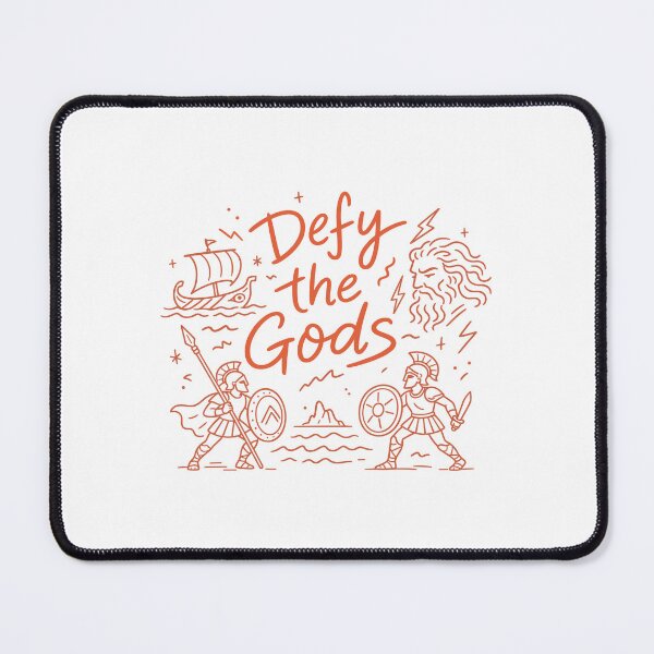 Item preview, Defy The Gods Greek Mythology Line Art Warrior Aesthetic designed and sold by Krasnovaovaova.