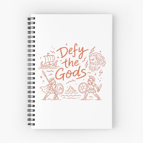 Item preview, Defy The Gods Greek Mythology Line Art Warrior Aesthetic designed and sold by Krasnovaovaova.