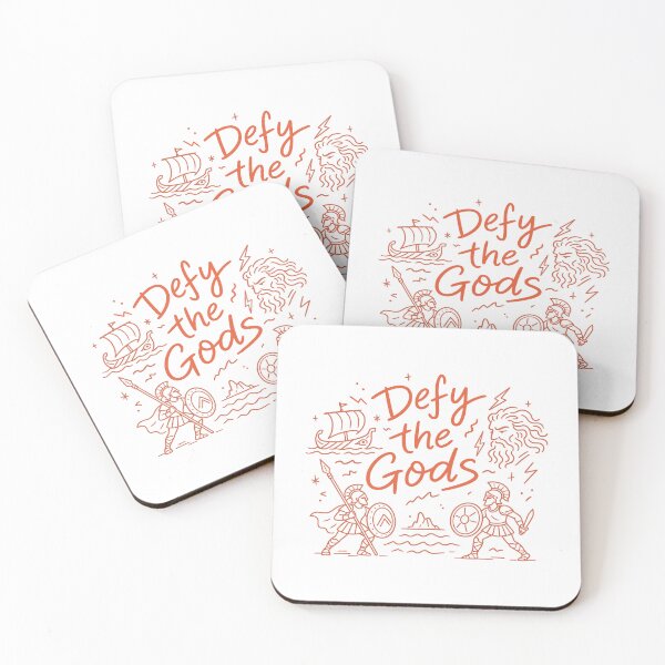 Item preview, Defy The Gods Greek Mythology Line Art Warrior Aesthetic designed and sold by Krasnovaovaova.
