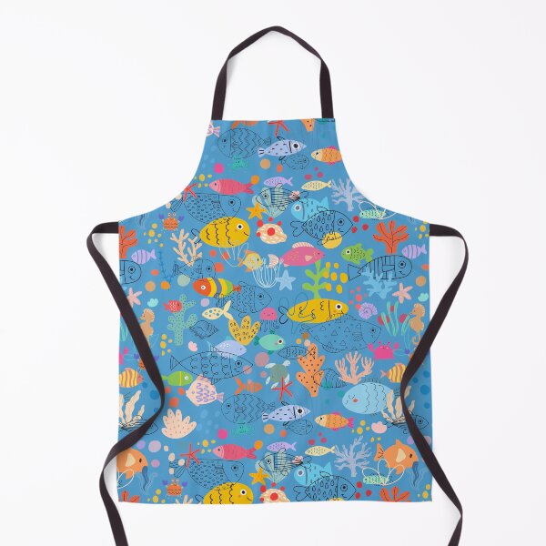 Item preview, Cute fish (blue) designed and sold by Boy and Belugee.