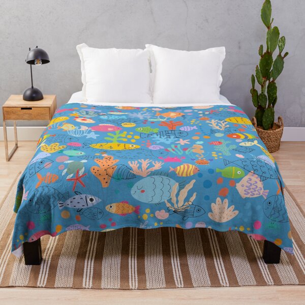 Item preview, Cute fish (blue) designed and sold by Boy and Belugee.