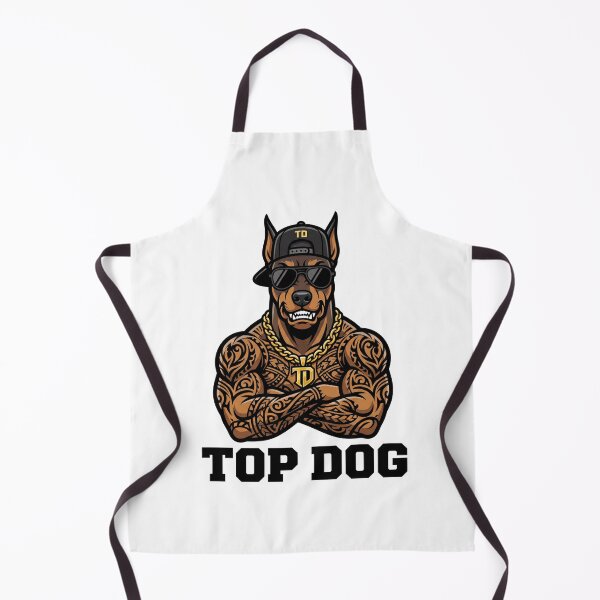 Item preview, Top Dog Doberman Guard Dog Premium Vinyl Sticker designed and sold by Mr-wow.
