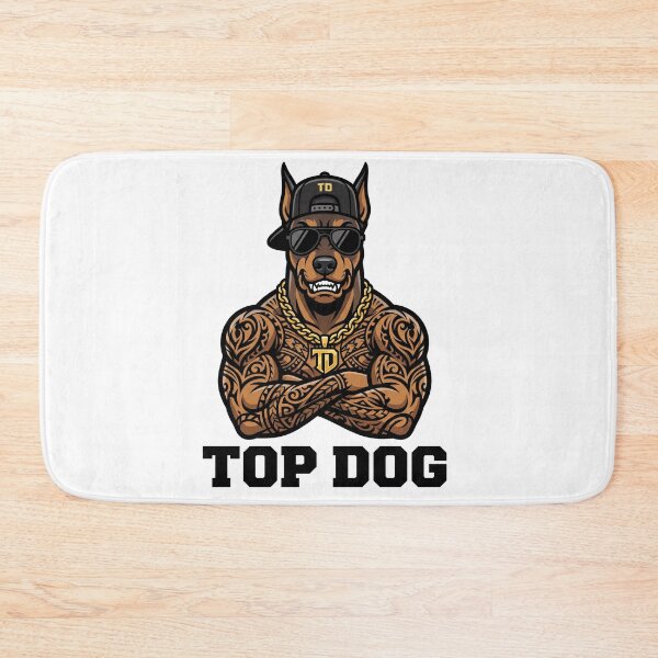 Item preview, Top Dog Doberman Guard Dog Premium Vinyl Sticker designed and sold by Mr-wow.
