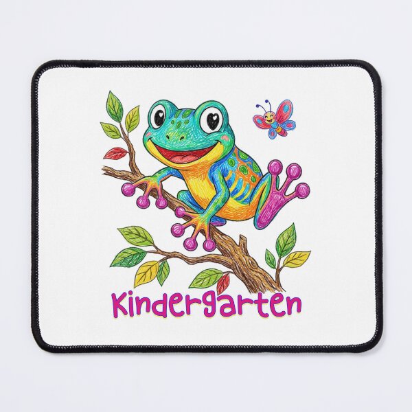 Item preview, Leap Into Kindergarten - Cute Hand Drawn Frog Tree Creature designed and sold by MaxMeadowsTees.