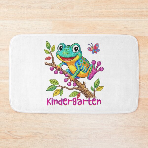 Item preview, Leap Into Kindergarten - Cute Hand Drawn Frog Tree Creature designed and sold by MaxMeadowsTees.