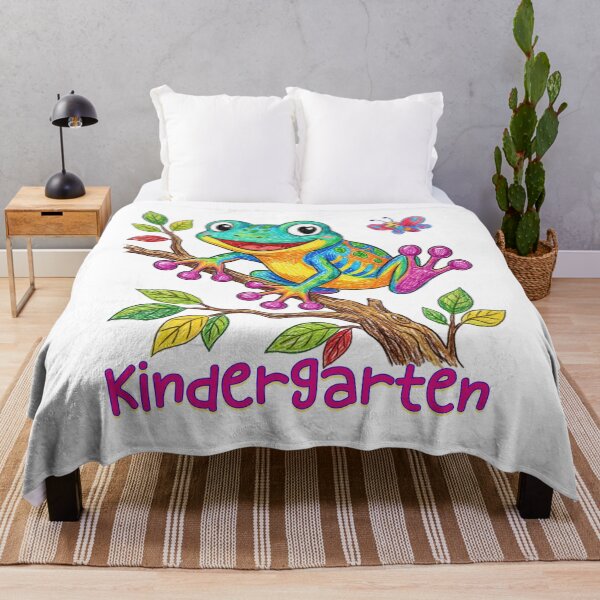 Item preview, Leap Into Kindergarten - Cute Hand Drawn Frog Tree Creature designed and sold by MaxMeadowsTees.