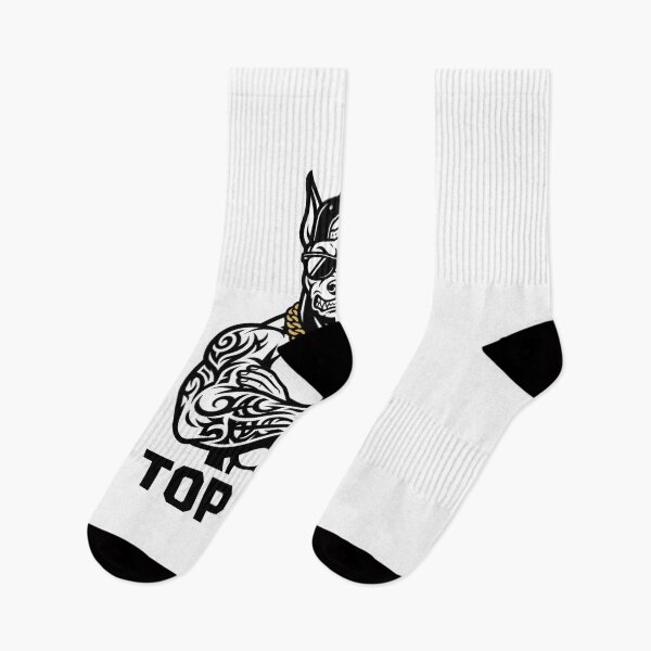 Item preview, Fierce Hip Hop Tattooed Dog Streetwear Graphic Tee designed and sold by Mr-wow.