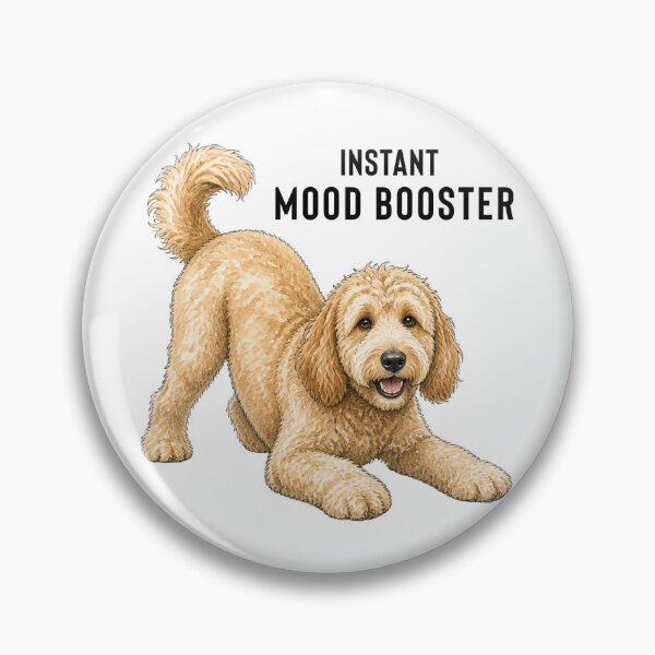 Item preview, Mood Booster Goldendoodle | Cute Watercolor Dog Art | Dog Lover Gift designed and sold by PAPIRO SIGLO XXI.