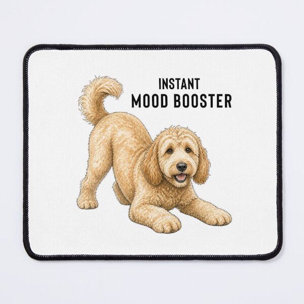 Item preview, Mood Booster Goldendoodle | Cute Watercolor Dog Art | Dog Lover Gift designed and sold by PAPIRO SIGLO XXI.