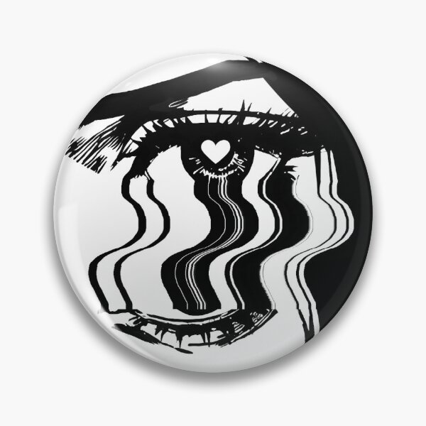 Item preview, Crying Anime Girl with Glitch Eyes Aesthetic designed and sold by HexRelic.