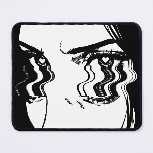 Item preview, Crying Anime Girl with Glitch Eyes Aesthetic designed and sold by HexRelic.