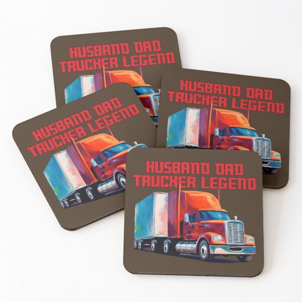 Item preview, Husband Dad Trucker Legend - Red Truck designed and sold by elcarnero.
