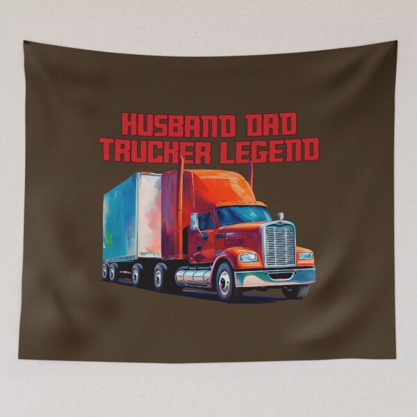 Item preview, Husband Dad Trucker Legend - Red Truck designed and sold by elcarnero.