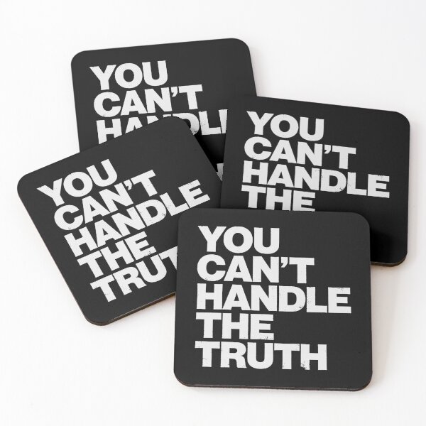 Item preview, YOU CAN'T HANDLE THE TRUTH in White Grungy Letters designed and sold by StudioDestruct.