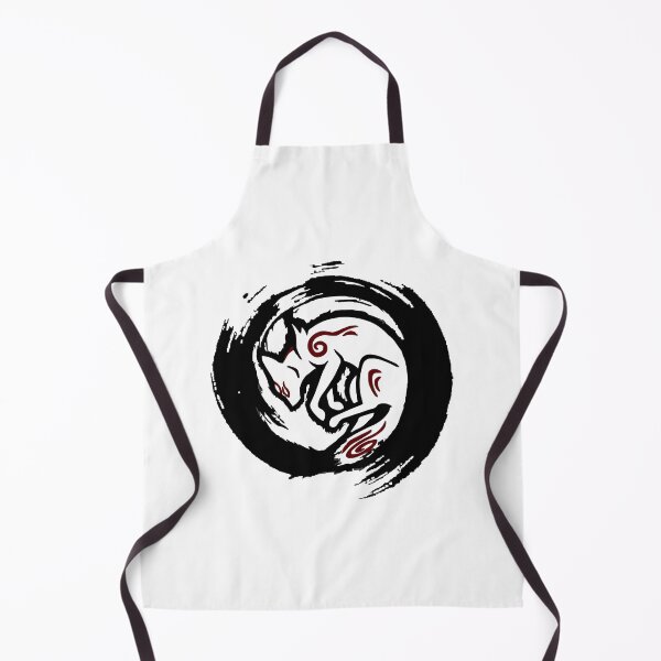Item preview, Spinning Amaterasu Okami Ink Brush Concept Art designed and sold by GeekMix.