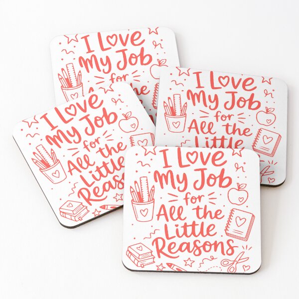 Item preview, I Love My Job for All the Little Reasons  Kindergarten Teacher Doodle Teacher Appreciation Gift designed and sold by PalleteCreation.