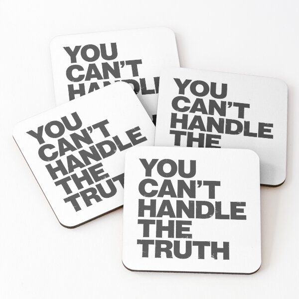 Item preview, YOU CAN'T HANDLE THE TRUTH in Black Grungy Letters designed and sold by StudioDestruct.