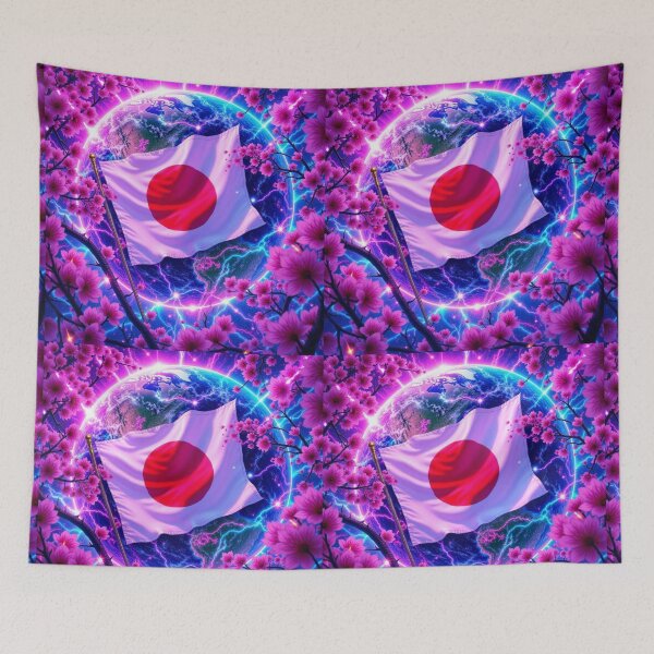 Item preview, Sakura Blossom Flag designed and sold by Harmonious Art.