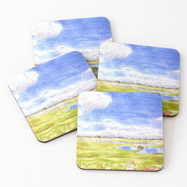 Item preview, wetland watercolour painting  designed and sold by ColorandColor.
