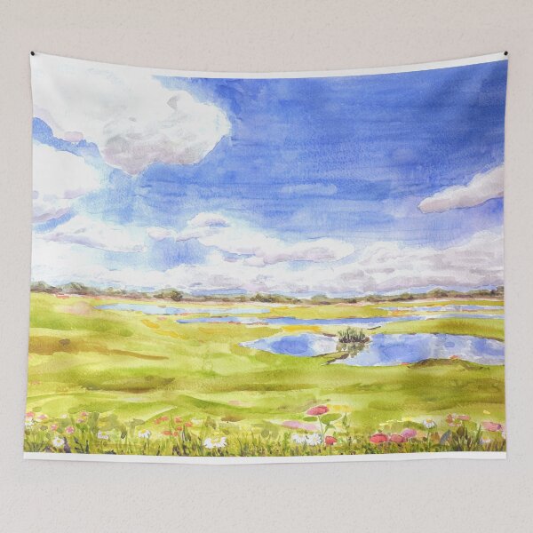 Item preview, wetland watercolour painting  designed and sold by SelenePaintings .
