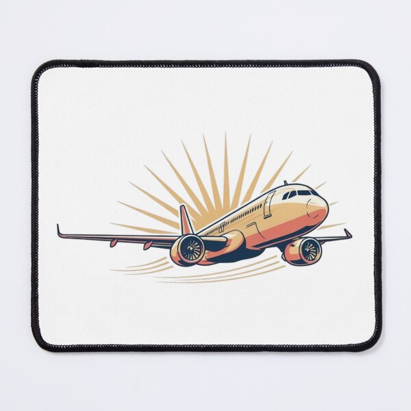 Item preview, Retro A321neo Sunrise Aviation Poster - Vintage Airplane Travel Art designed and sold by Komkommertje.
