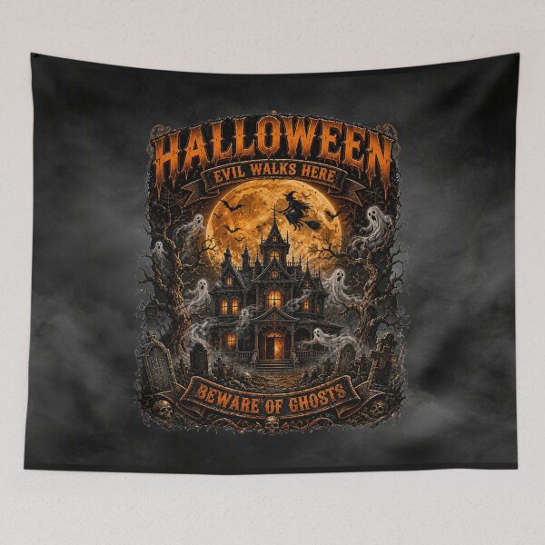 Item preview, Halloween: Evil Walks Here — Haunted House of Shadows   designed and sold by MysticOzzy.