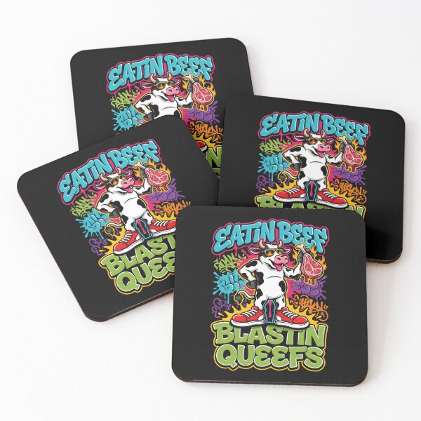 Item preview, Eatin Beef Blastin Queefs Funny BBQ Saying for Meat Lovers designed and sold by Redgiant87x.