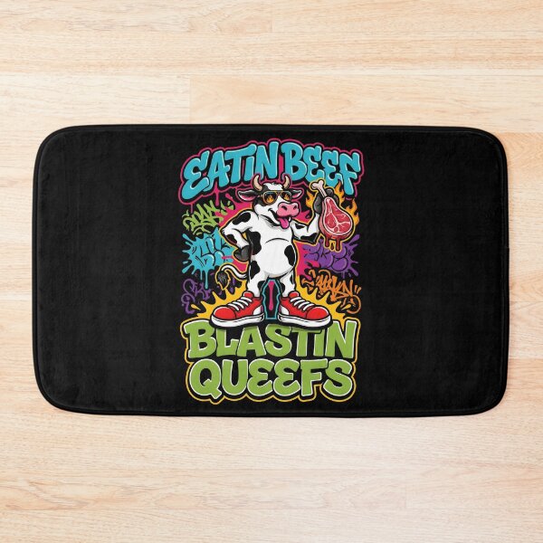 Item preview, Eatin Beef Blastin Queefs Funny BBQ Saying for Meat Lovers designed and sold by Redgiant87x.