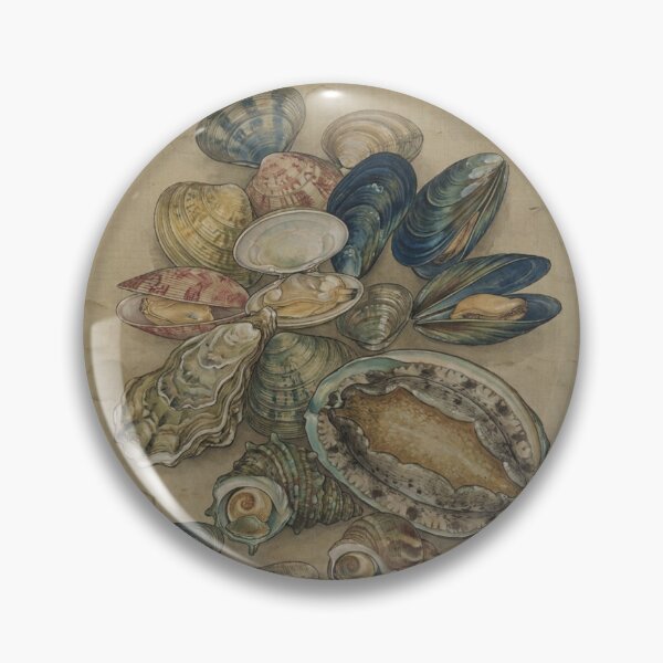 Item preview, Shellfish in Traditional Chinese Ink Wash Painting Style designed and sold by OddlySticky.