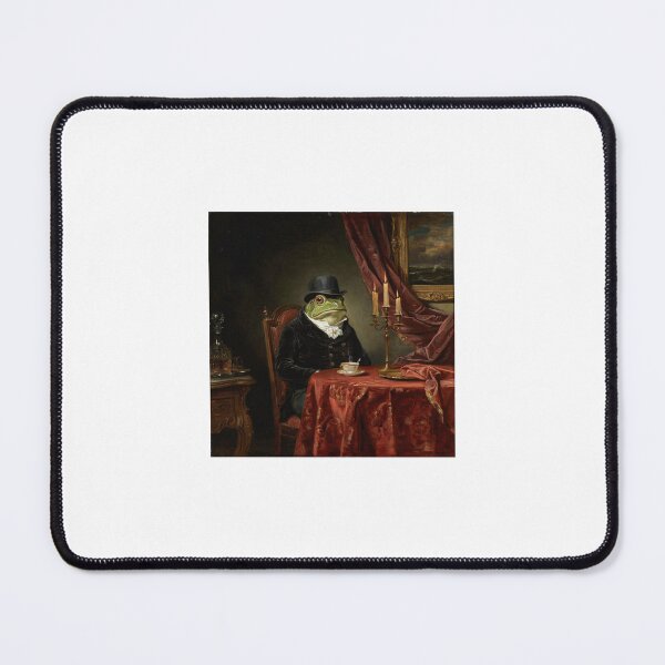 Item preview, Victorian Frog Tea Party - Funny Surreal Vintage Frog Art designed and sold by Komkommertje.