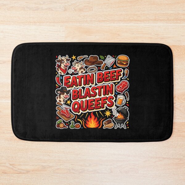 Item preview, Eatin Beef Blastin Queefs Meme Quote for Chaotic Funny People designed and sold by Redgiant87x.