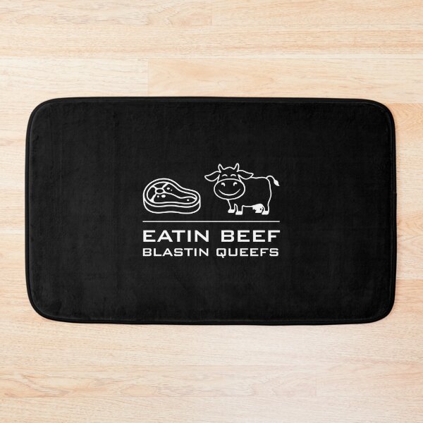Item preview, Eatin Beef Blastin Queefs Funny Barbecue Meme for Grill Lovers designed and sold by Redgiant87x.
