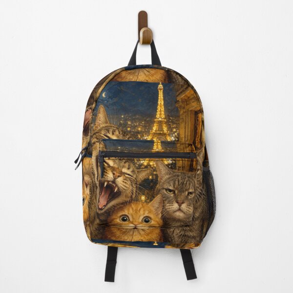 Item preview, Three Cats in front of the Eiffel Tower designed and sold by Natalia-Vlad.