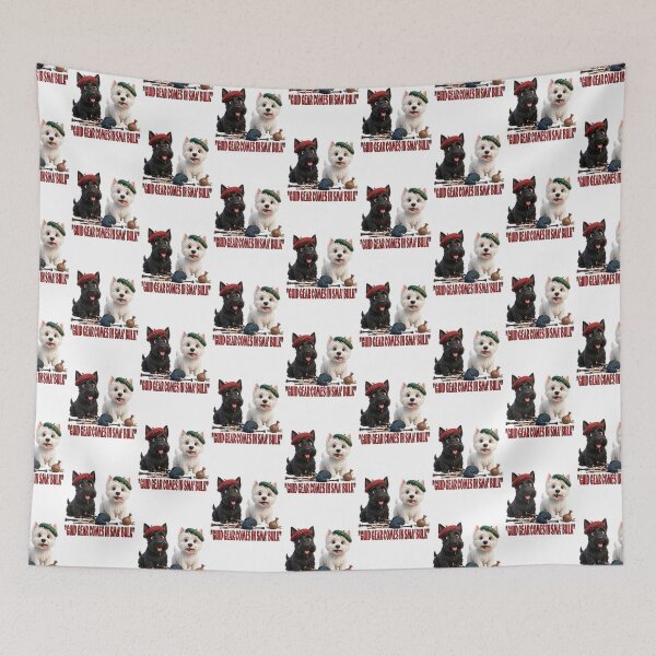 Item preview, Scottish and West highland terriers, ‘Good things come in small packages’. designed and sold by SmARTNiki.